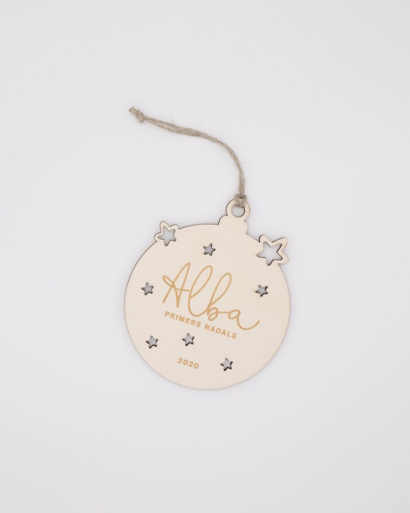 Bola mini estrellas ‘primeras Navidades’